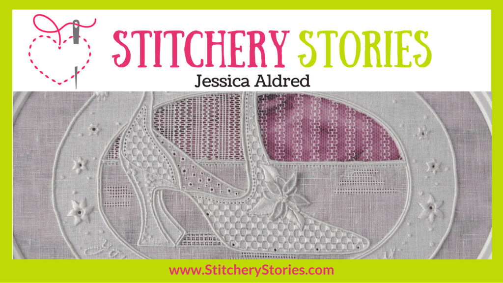 Jessica Aldred guest Stitchery Stories embroidery podcast Wide Art