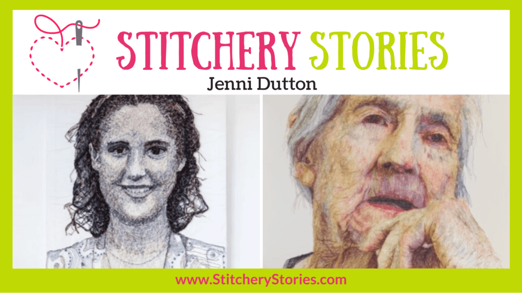 Jenni Dutton guest Stitchery Stories textile art podcast Wide Art