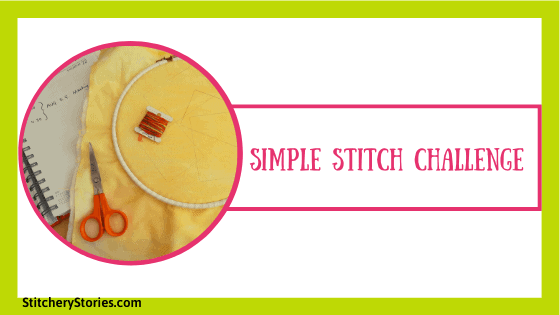 simple embroidery stitch challenge aug2020