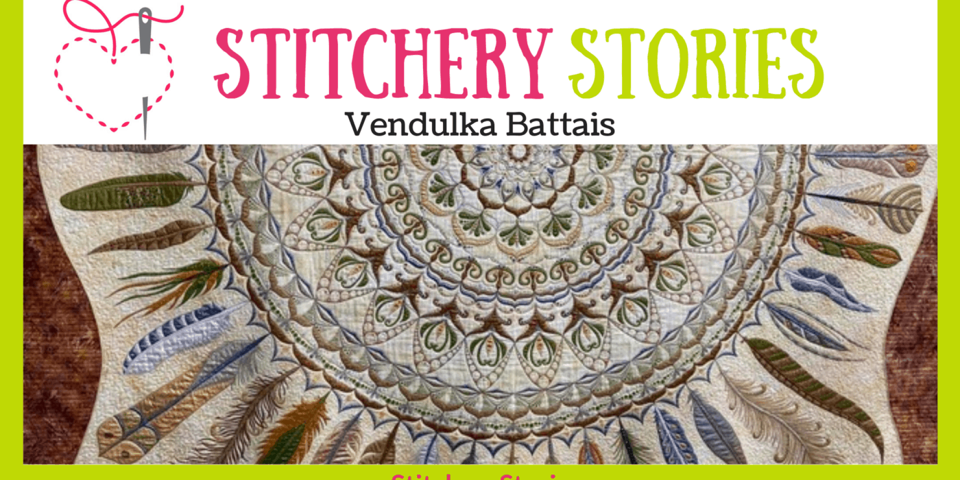Vendulka Battais guest Stitchery Stories textile art podcast Wide Art